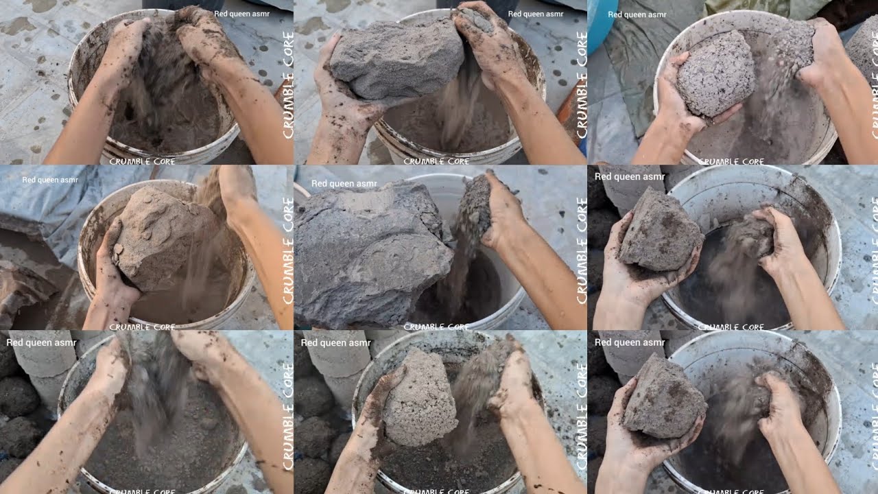 ASMR|| Bucket 🪣 Crumbling Of Different Textures Pure+Gritty #asmr