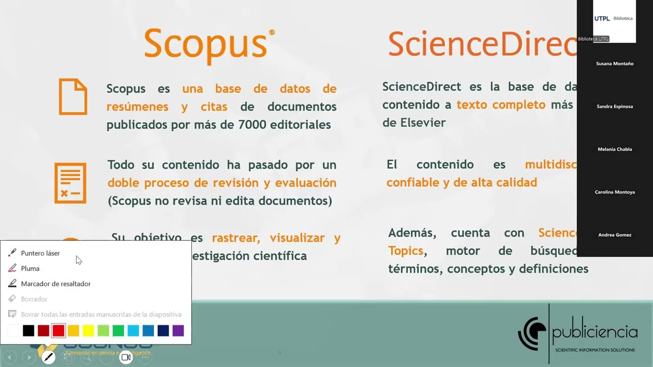 Capacitación de SCOPUS | Programa de capacitaciones Biblioteca UTPL 2025