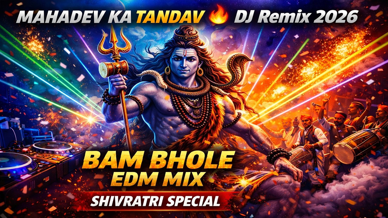 Mahadev Ka TANDAV 🔥 DJ Remix 2026 | Bam Bhole EDM Mix | Shivratri Special