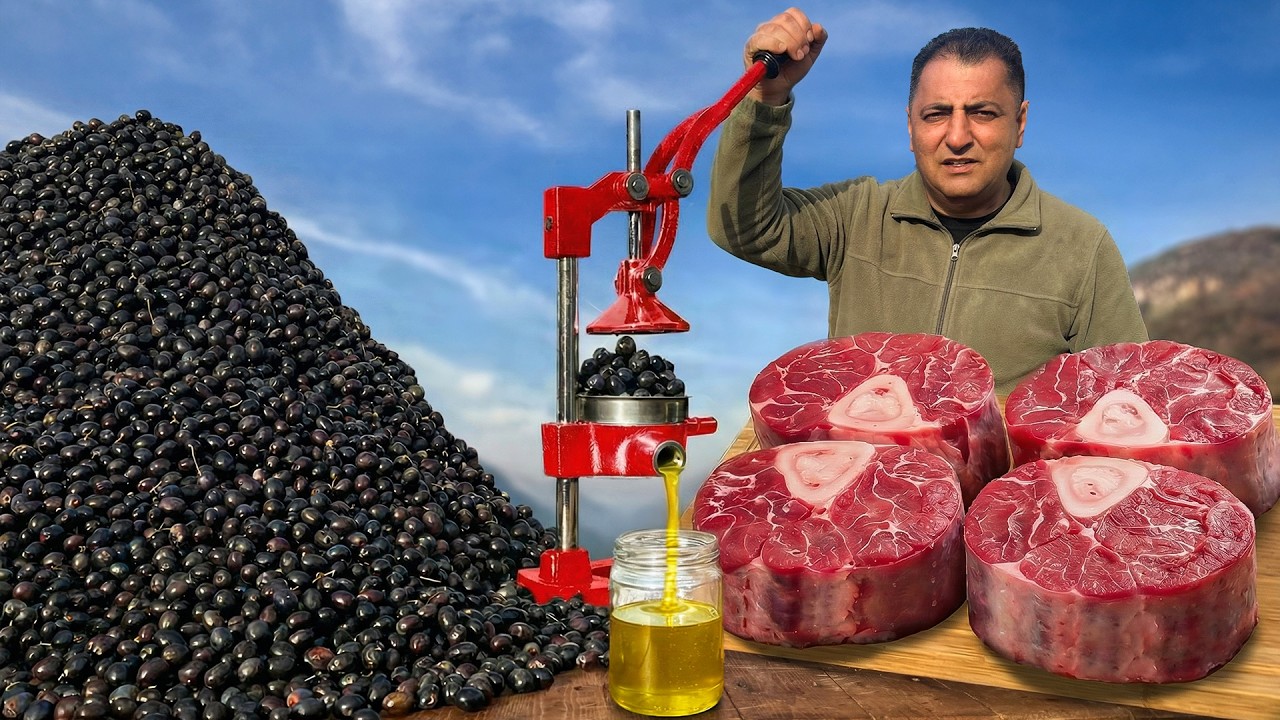 Making Extra Virgin Olive Oil the Oldest Way - Forgotten & Authentic!
