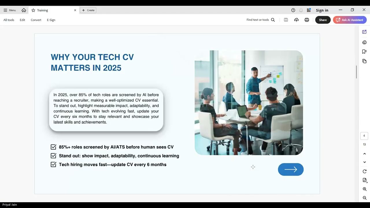 MCT Summit Japan 2025 (Day 2): Priyal Jain - The AI Enhanced Talent Resume Building and Power Skills