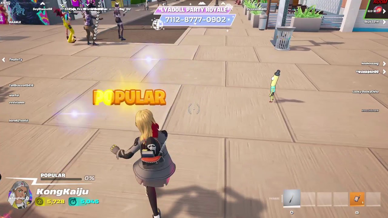 Party Royale Lyadoll Chill Must Have Emotes & Skins