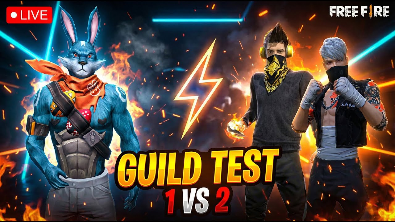 FREE FIRE GUILD TEST LIVE 🔥 | FF Guild Tryout Live | Join Pro Guild Today | guild test live