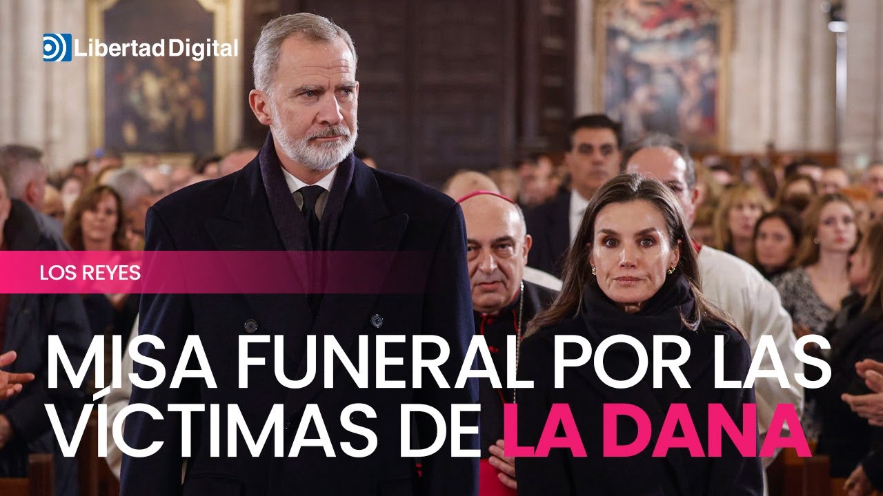 Los Reyes Felipe VI y Letizia acuden a la misa funeral por las víctimas de la DANA