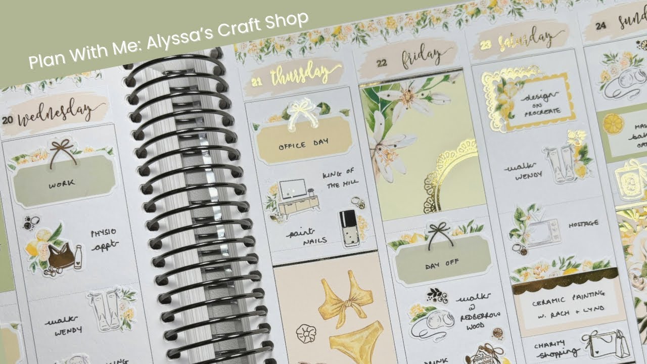 Plan With Me | Alyssa’s Craft Shop | Lemon