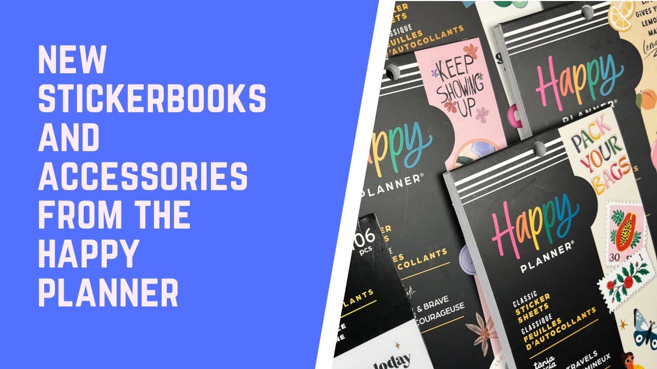 New Happy Planner stickerbooks and accessories! Spring release 2023!