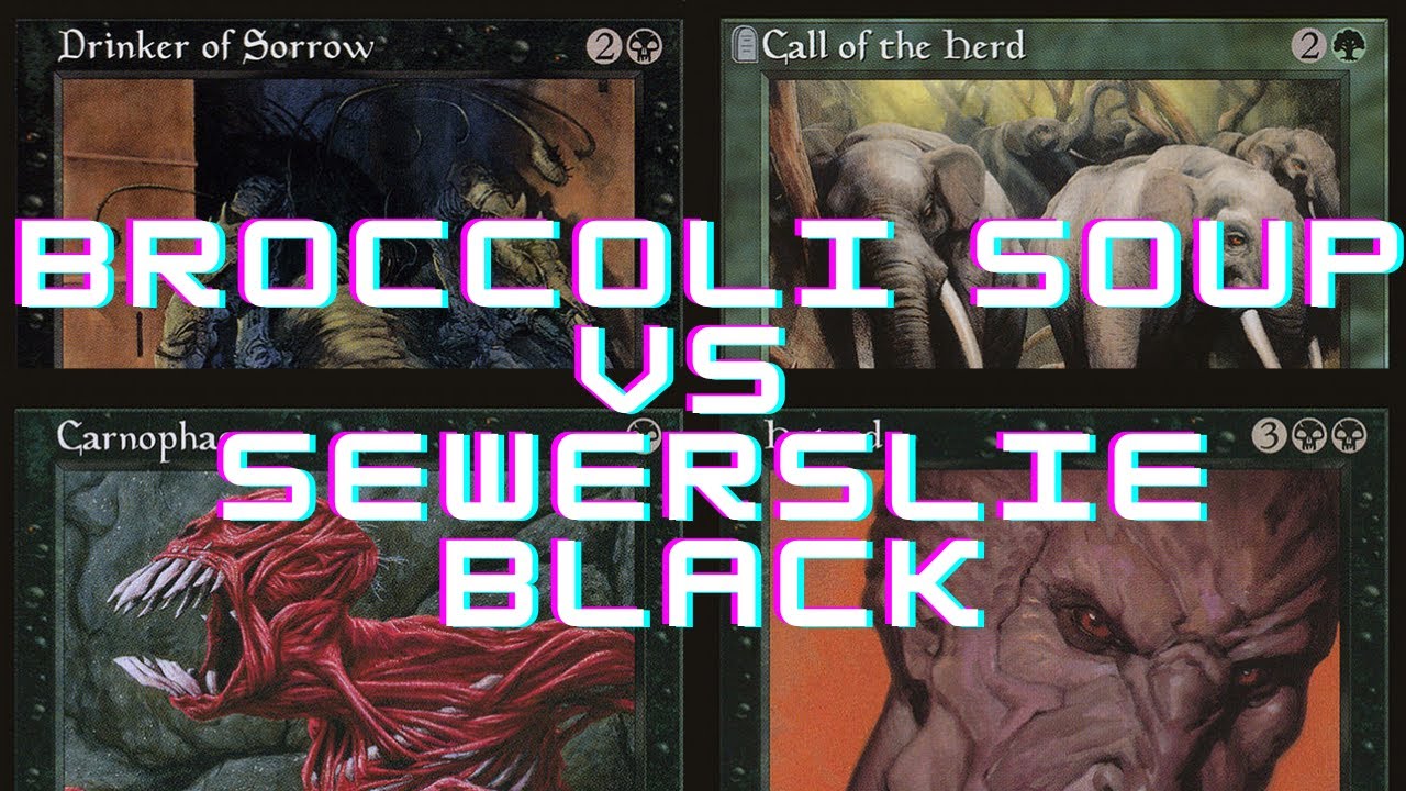 Broccoli Soup vs Sewerslide Black | PREMODERN MTG PAPER GAMEPLAY | Impulse Plays