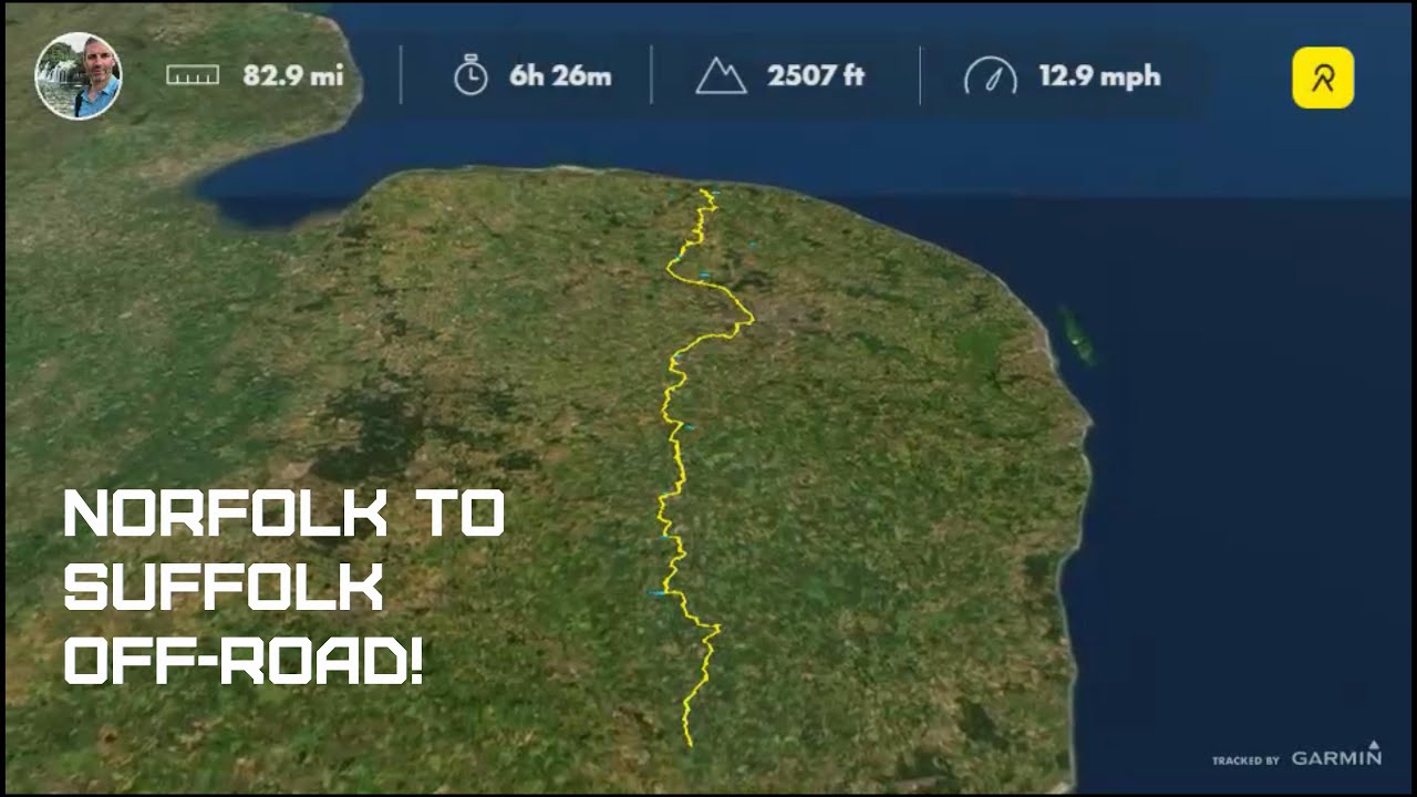 Norfolk to Suffolk off-road bike ride - Weyborne to Henley
