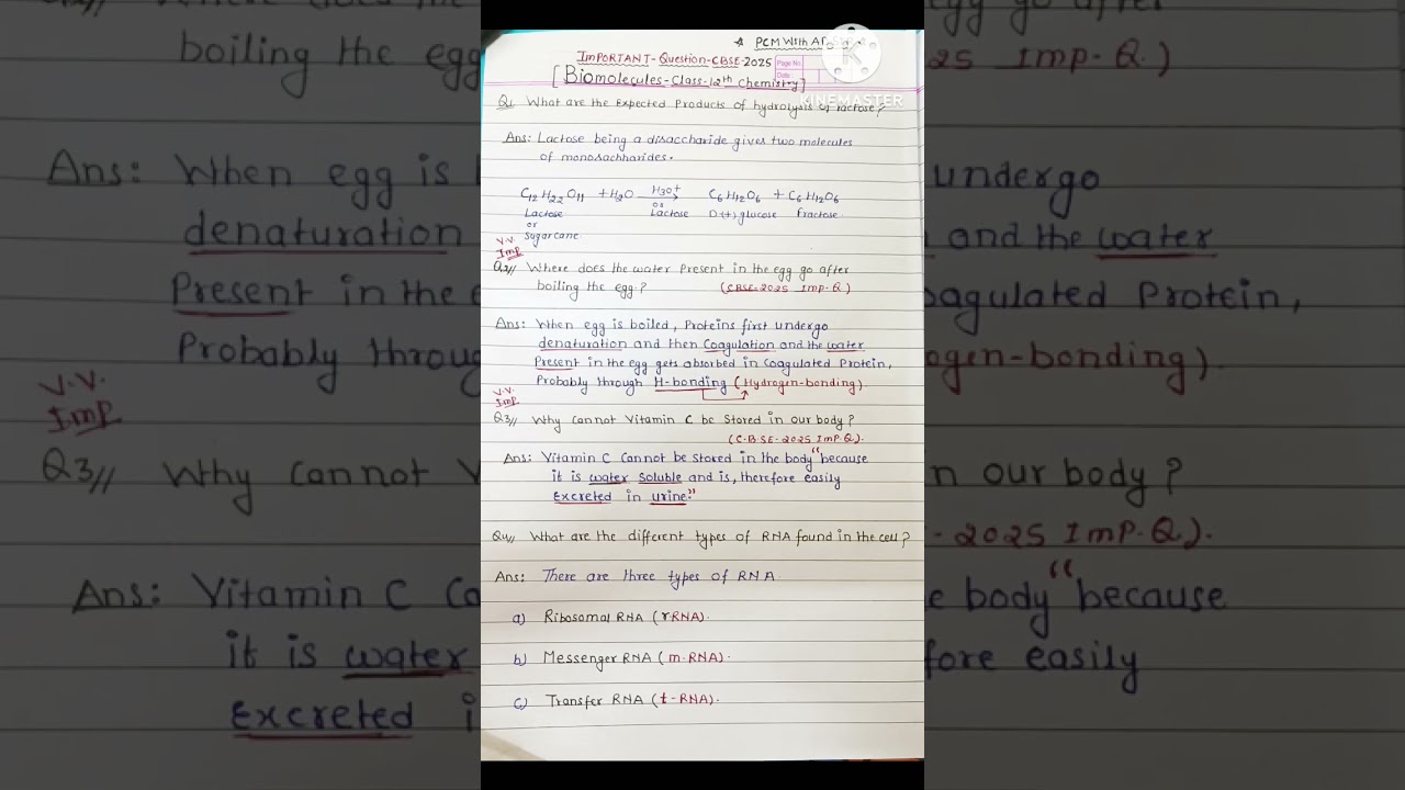 Biomolecules Class 12|Chemistry|Important Questions in biomolecules|#neet #shorts