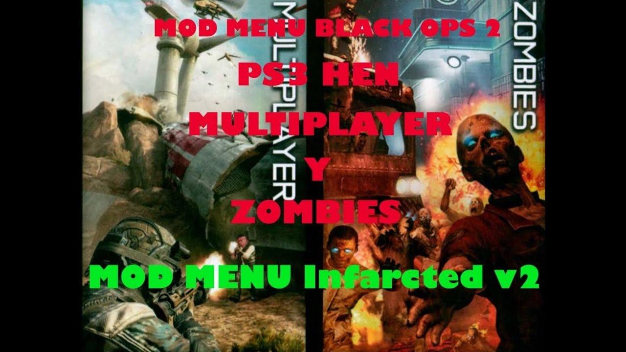 MOD MENU BLACK OPS 2 PS3 ZOMBIES Y MULTIPLAYER VERSION DIGITAL NPUD31054