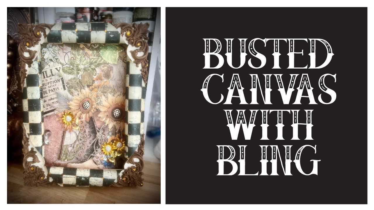 Busted Canvas Art | Make a dazzling, busted canvas art piece