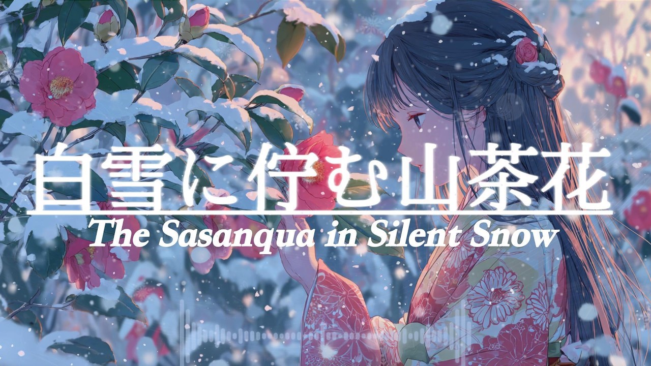 【幻想的music】白雪に佇む山茶花 ー ​​The Sasanqua in Silent Snow【60min｜睡眠・勉強・作業用】