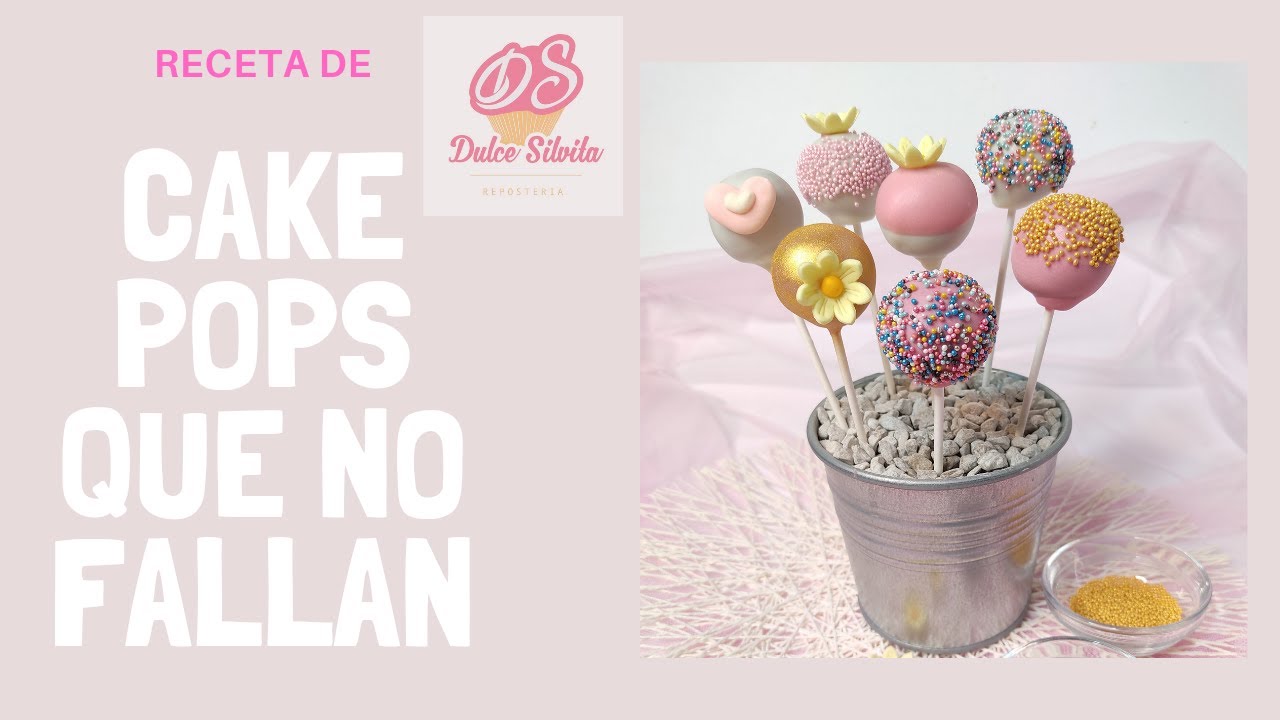 Receta de Cakepops infalibles | ¡¡No se caen!! | Dulce Silvita