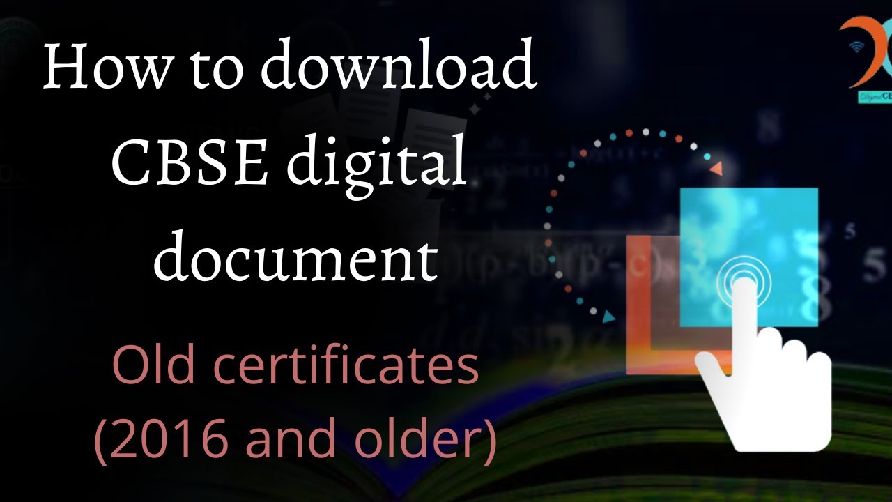 How to download CBSE class 10th and 12th digital Marksheet and documents online.Older than 2016
