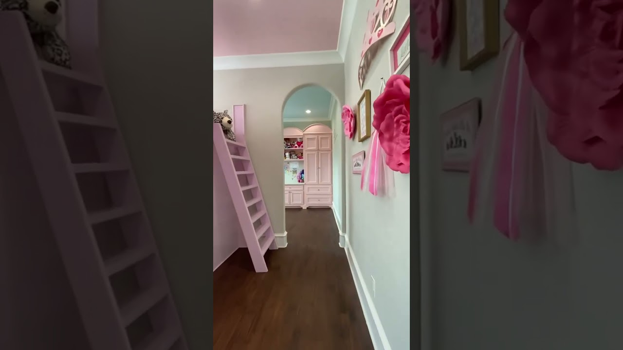 Check out this princess themed bedroom. It&rsquo;s a Disney dream inside! #disney  #frozen  #housedesign