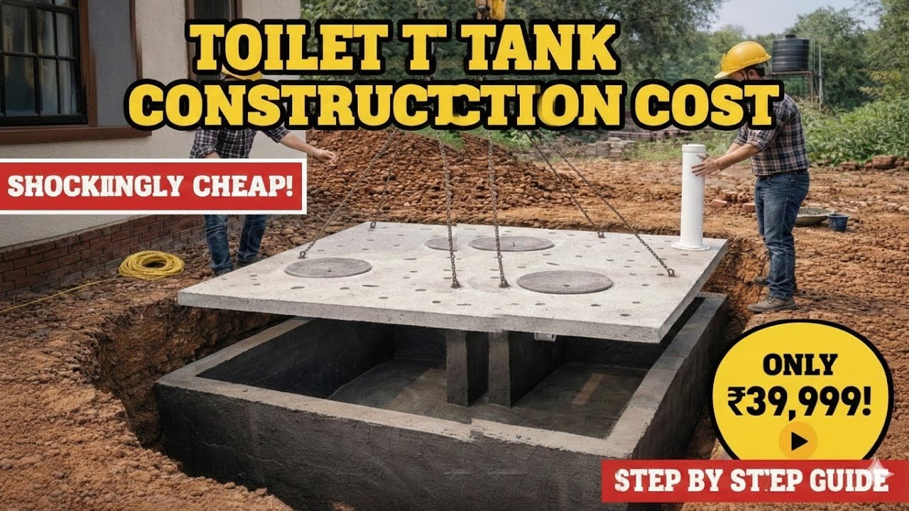 Toilet Tank Kaise Banaye? | Cost, Size, Depth & Galtiyan | Kitna Kharcha Aata Hai? | Step by Step