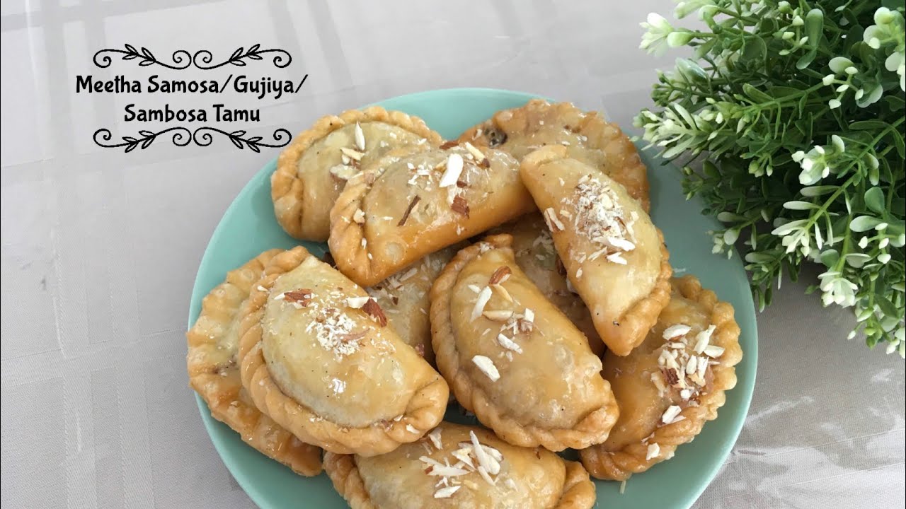 Meetha Samosa/Gujiya/Sambosa Tamu | Mumtaz Hasham