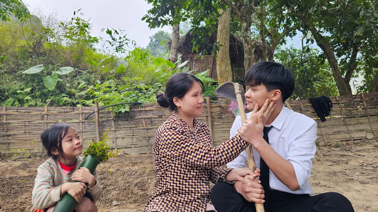 The kind engineer and Truc sisters together renovated a new garden to grow clean vegetables.