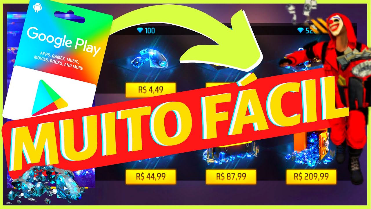 COMO RECARREGAR DIMA 💎 NA PLAY STORE - Free Fire ATUALIZADO🔥
