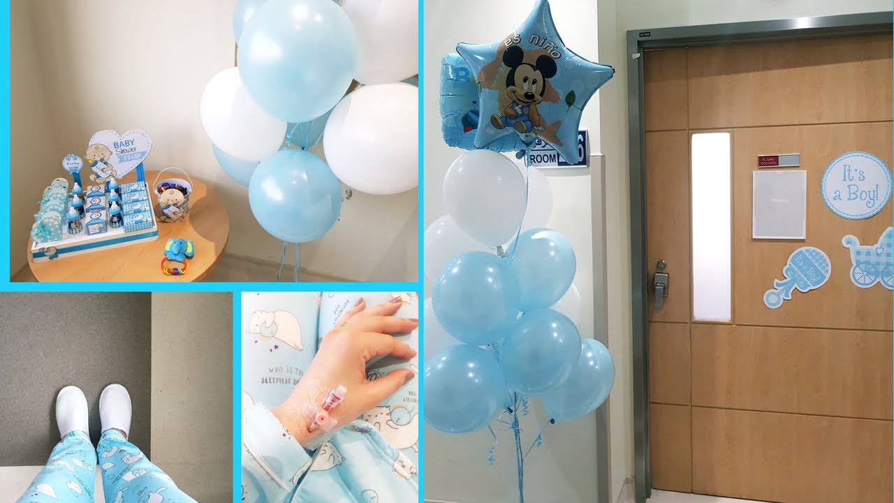 جولة في غرفتي بالمستشفى بعد الولادة 💙| ج٢