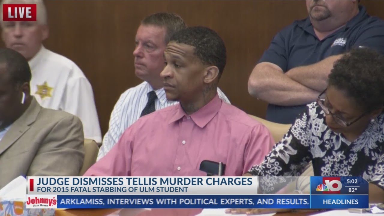 Judge dismisses Quinton Tellis&rsquo; murder charge in the 2015 fatal stabbing of ULM graduate