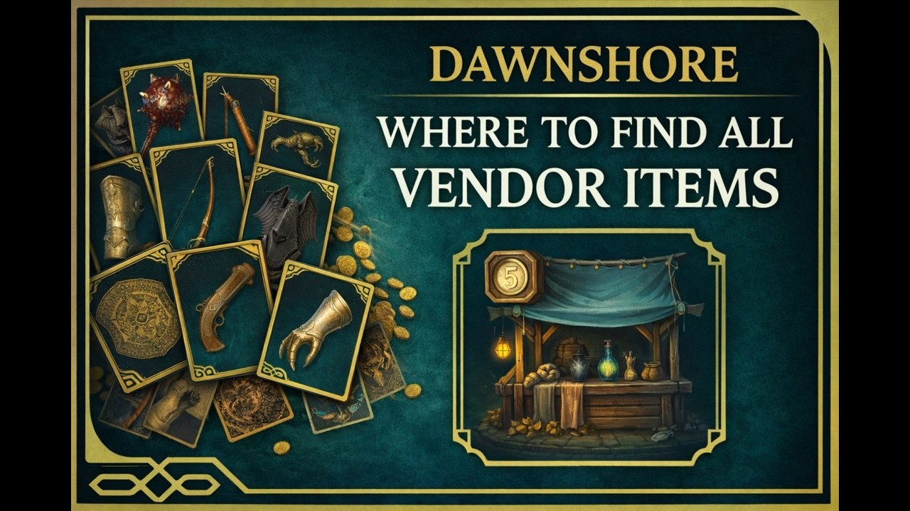Avowed All Vendor Item Locations – Dawnshore
