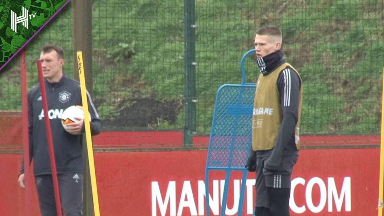 Scott McTominay back for Man United | Club Brugge v Manchester United | Europa League | Training