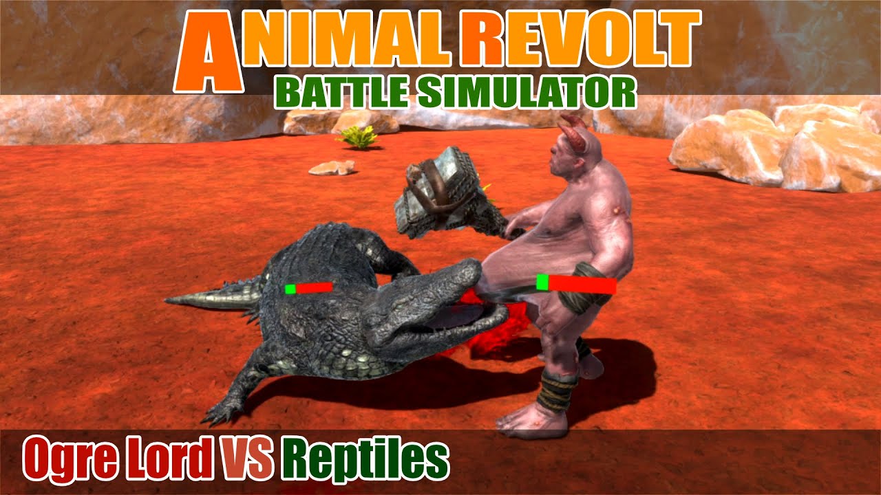 Ogre Lord vs Reptiles - Animal Revolt Battle Simulator
