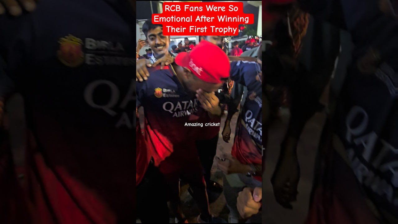 RCB Fans Were So Emotional After Winning Their First IPL Trophy #rcb #ipl #viratkohli #iplfinal2025