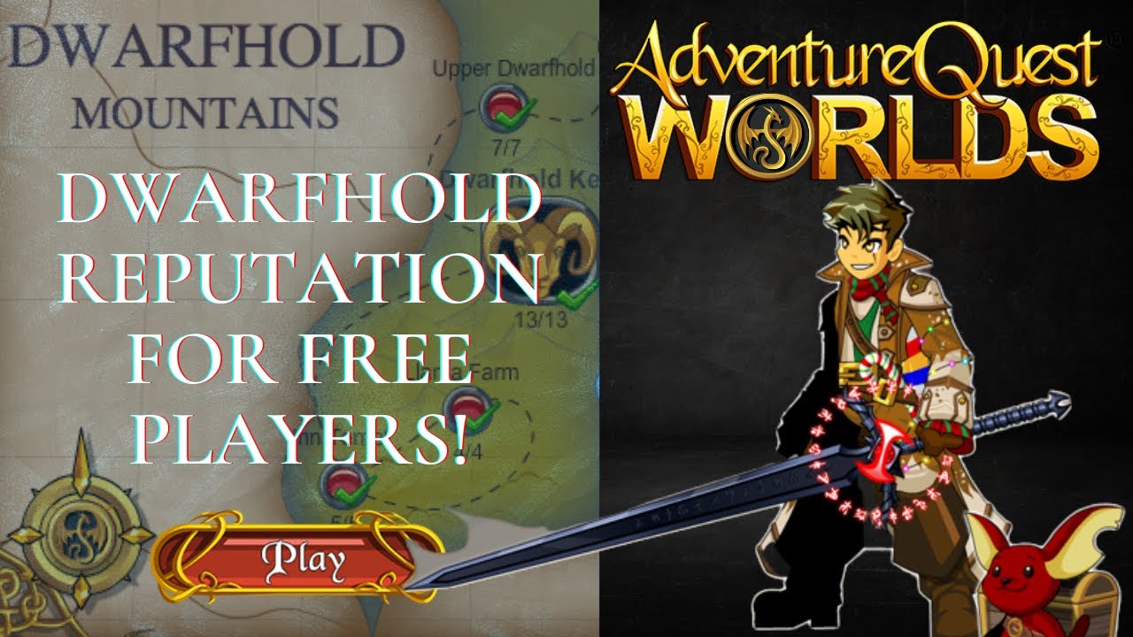 AQW - FAST DWARFHOLD REPUTATION 2023!!!
