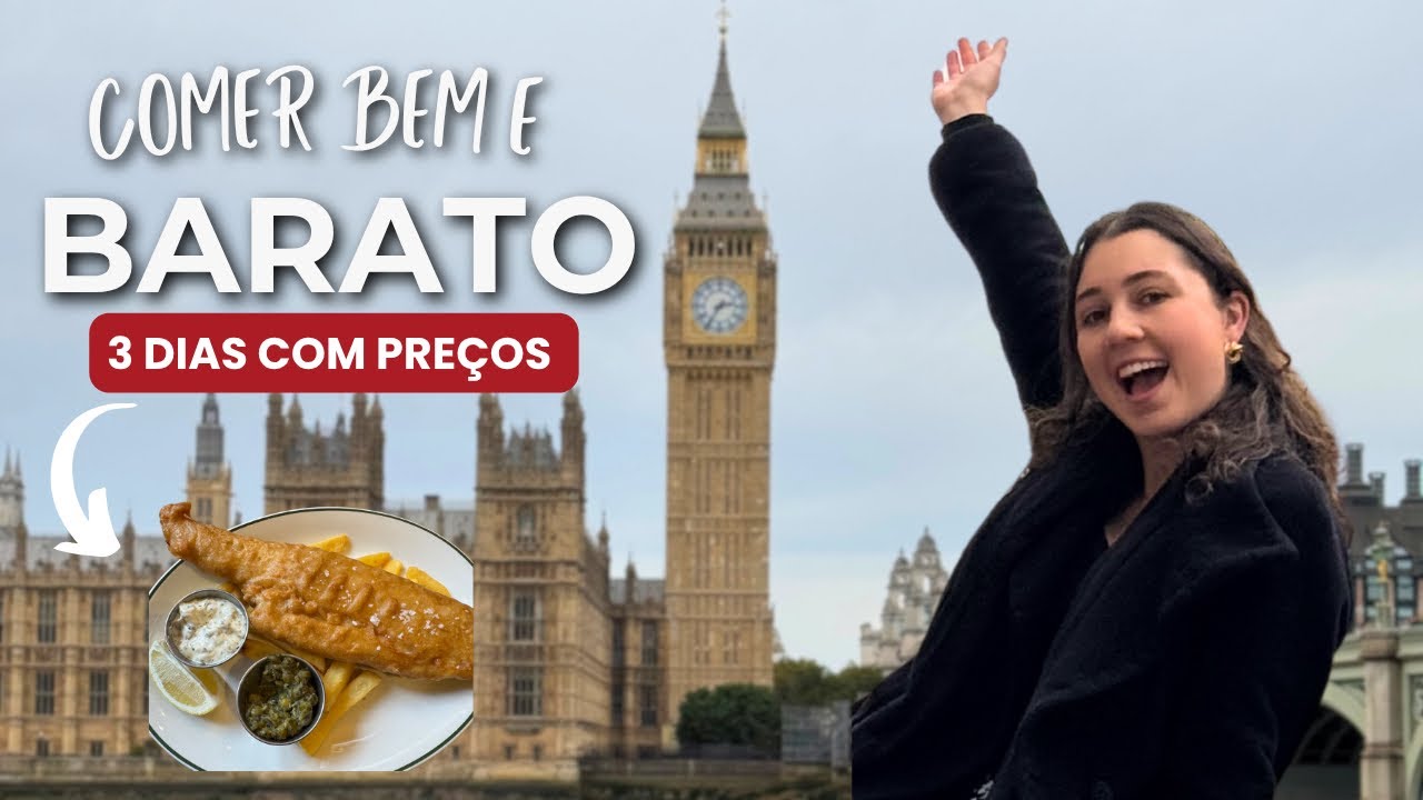 Tudo o Que Comemos em Londres Gastando Pouco🇬🇧 | Vlog Gastronômico Completo!!