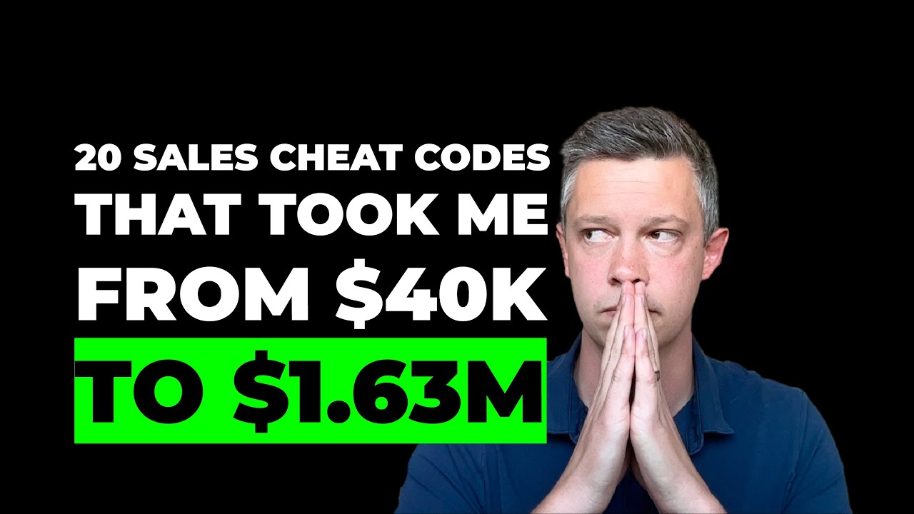 20 Sales Cheat Codes That Made Me $1.63M in SaaS Sales