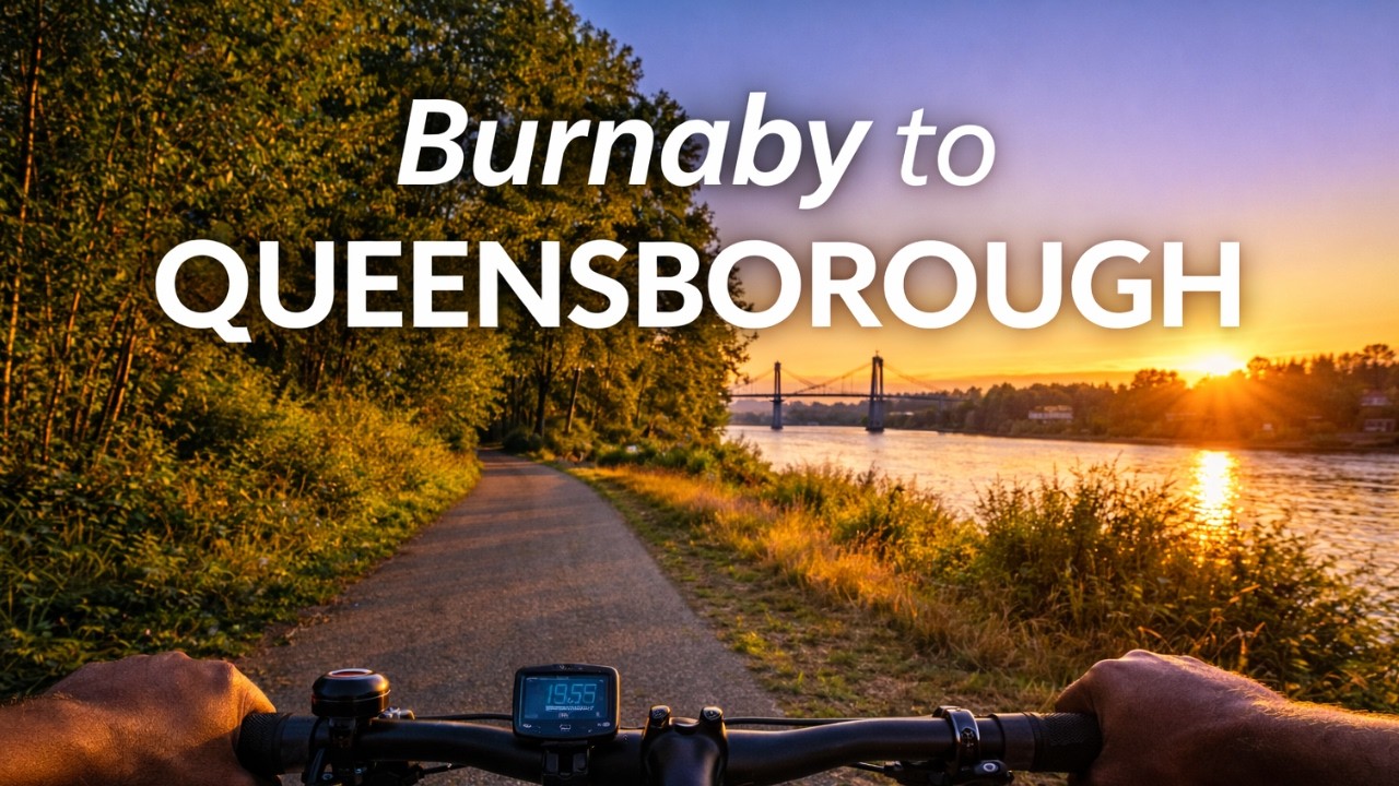 A Quiet Evening Ride | Burnaby to Queensborough via the BC Parkway | 4K