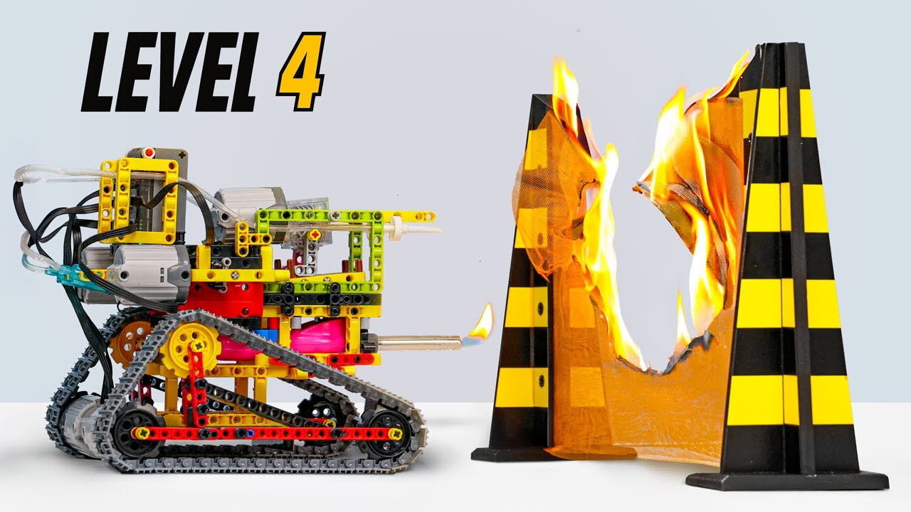 Lego Machines Smash Through Walls!