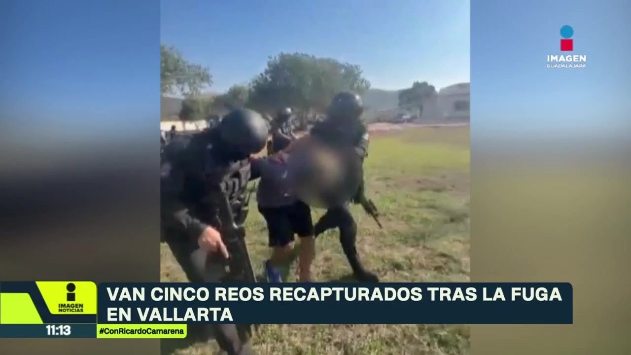 Suman 5 reos recapturados tras fuga en penal de Puerto Vallarta | Noticias GDL con Ricardo Camarena