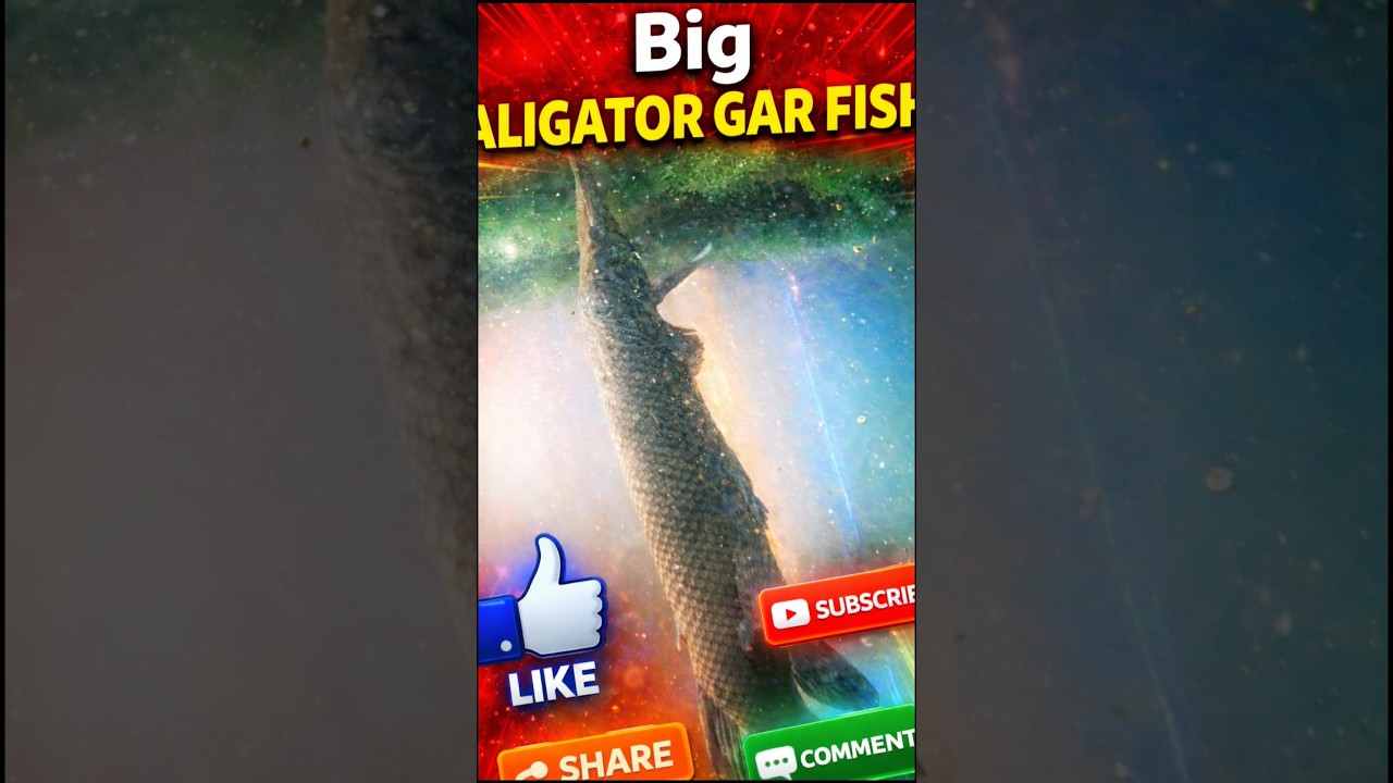 Big Aligator Gar fish ( 4.5 Feet)- 4.5 அடி நீல முதலைத் தலை மீன்