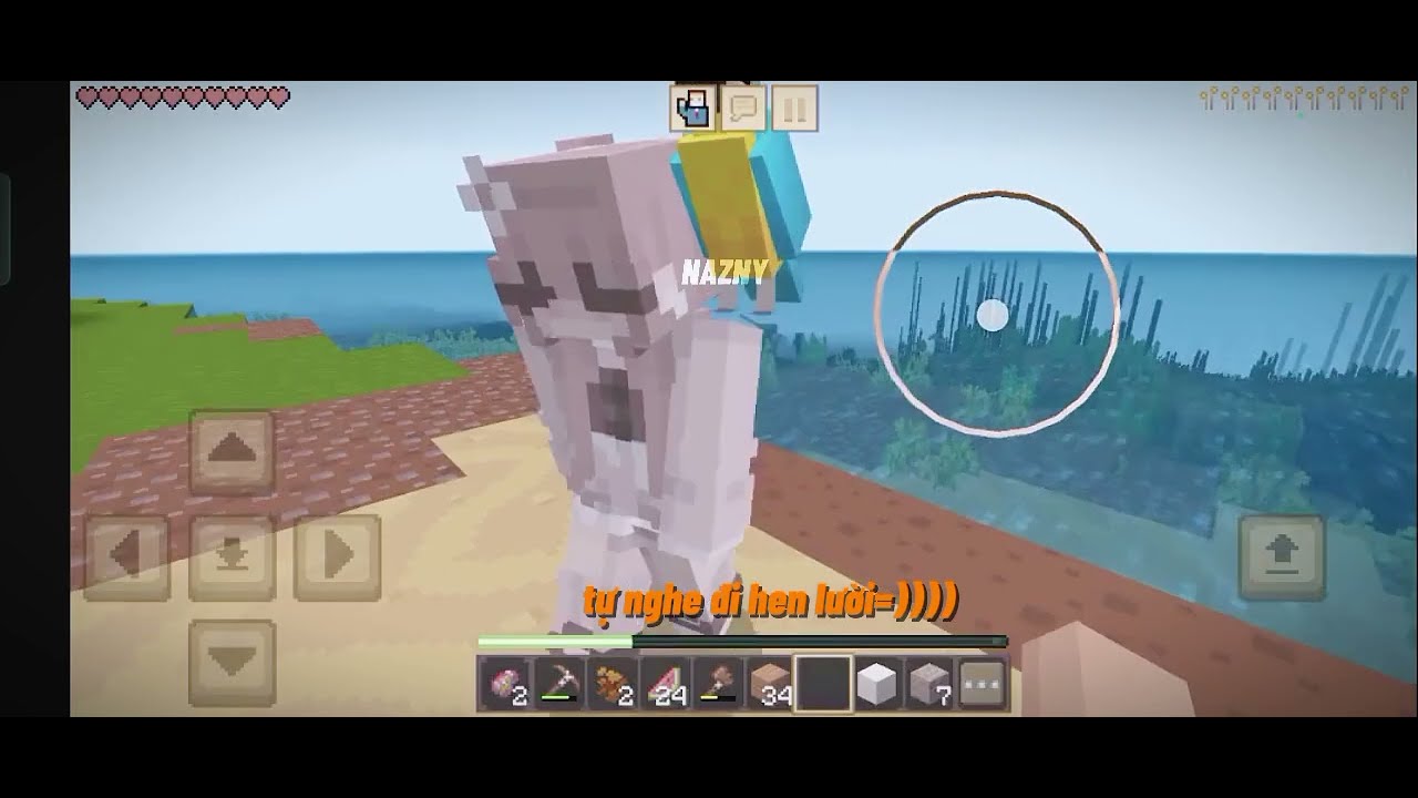  Chơi Minecraft cùng em gái#naznymc