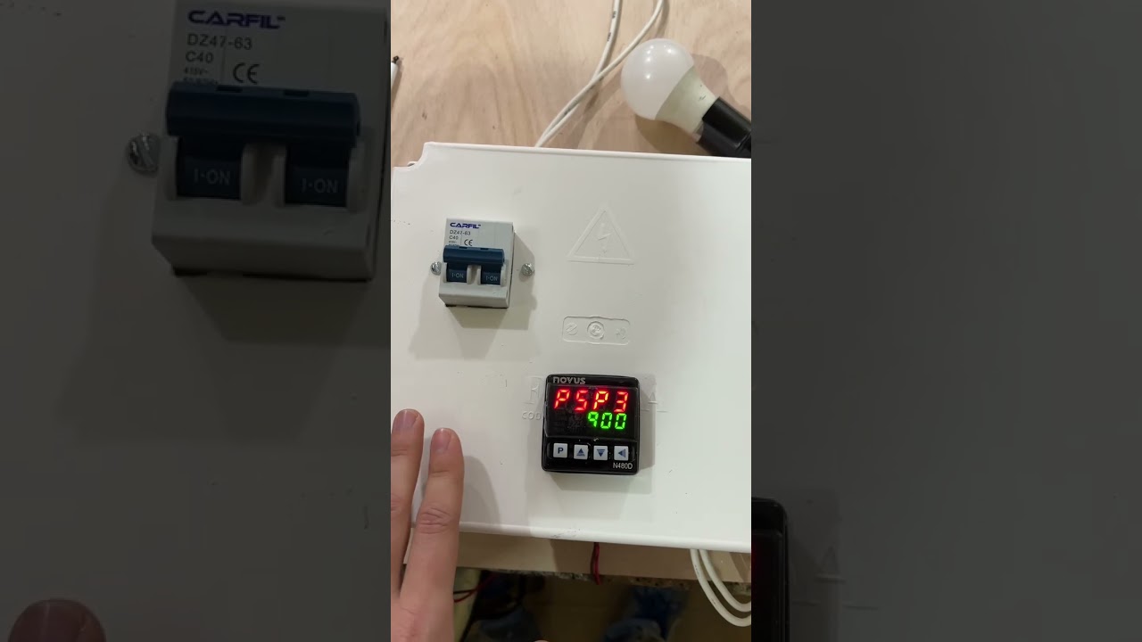 Configuración control Novus N480D hornos del castillo