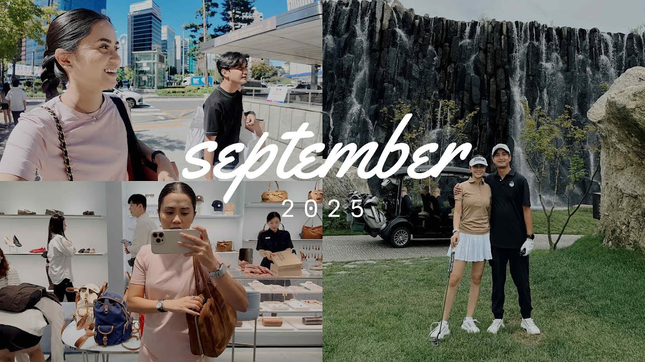 september 2025🤍 going back to korea: shopping + golfing | Anna Cay &hearts;