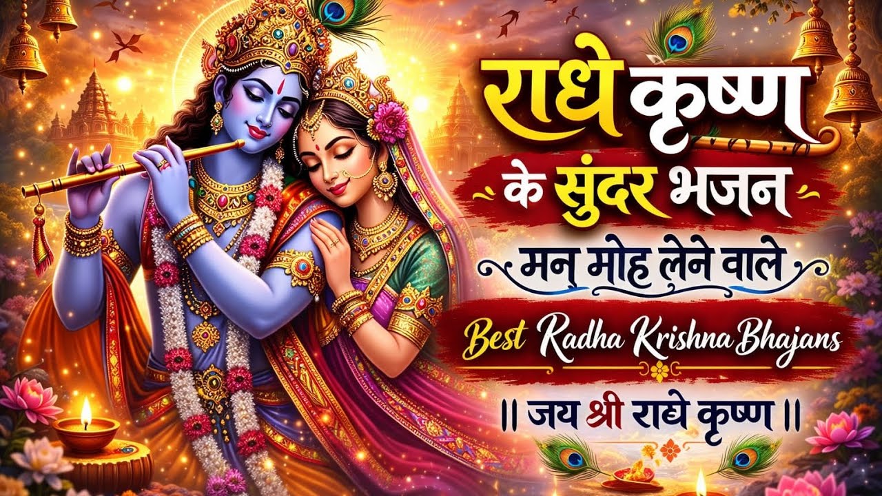 🏵️🏵️राधे राधे बोल मनवा, कृष्ण कृष्ण बोल | मधुर श्री कृष्ण भजन |जय श्री कृष्णा। जय श्री राधे।🏵️🏵️