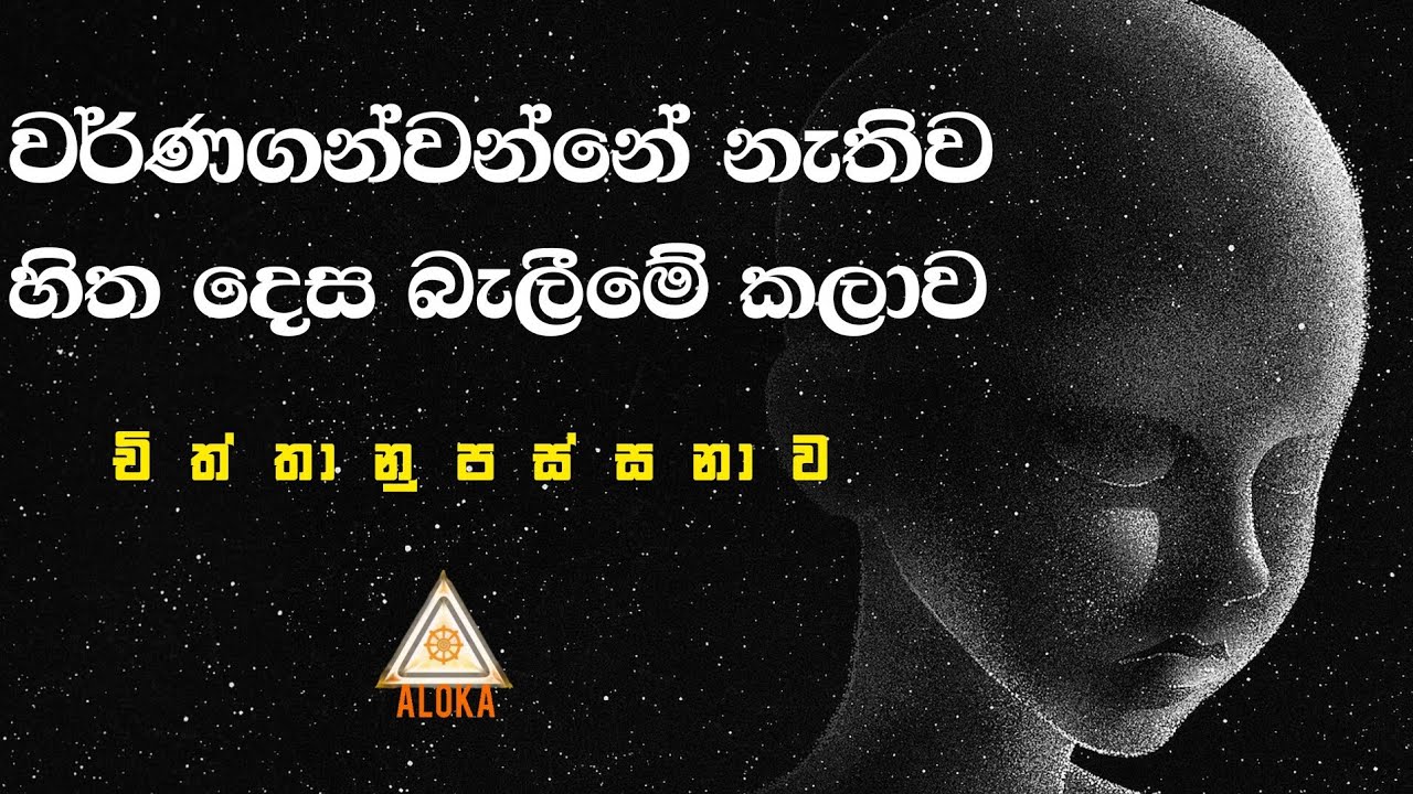 චිත්තානුපස්සනාව | observe on your thoughts | Mindfulness meditation | @alokaalighttolife