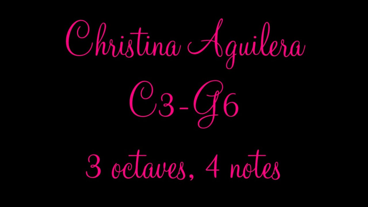 Christina Aguilera: Debut Era (Vocal Range: C3-G6)