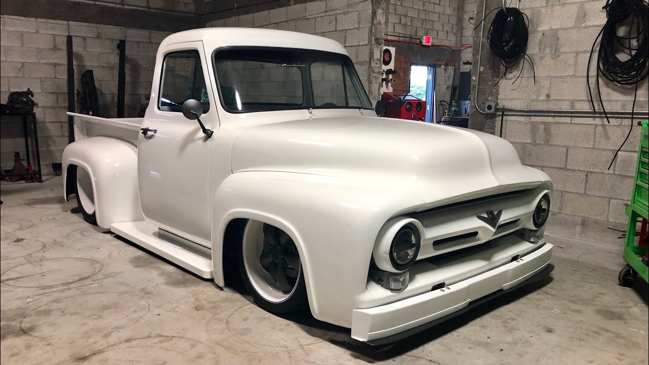 BAGGED 1955 FORD F100 WITH ROUCH ENGINE AND LOTS OF FEATURES