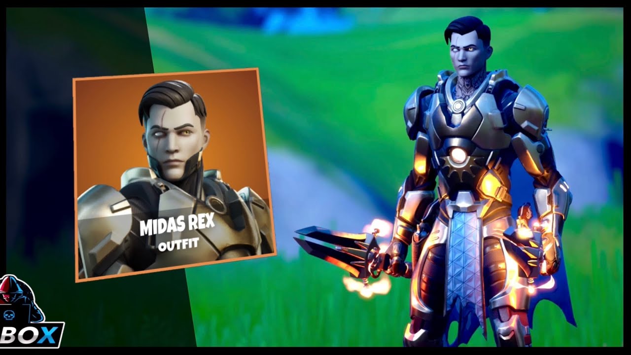 LEAKED “MIDAS REX” SKIN GAMEPLAY & SHOWCASE!!! (Skin, Backbling & Pickaxe) - Fortnite Battle Royale