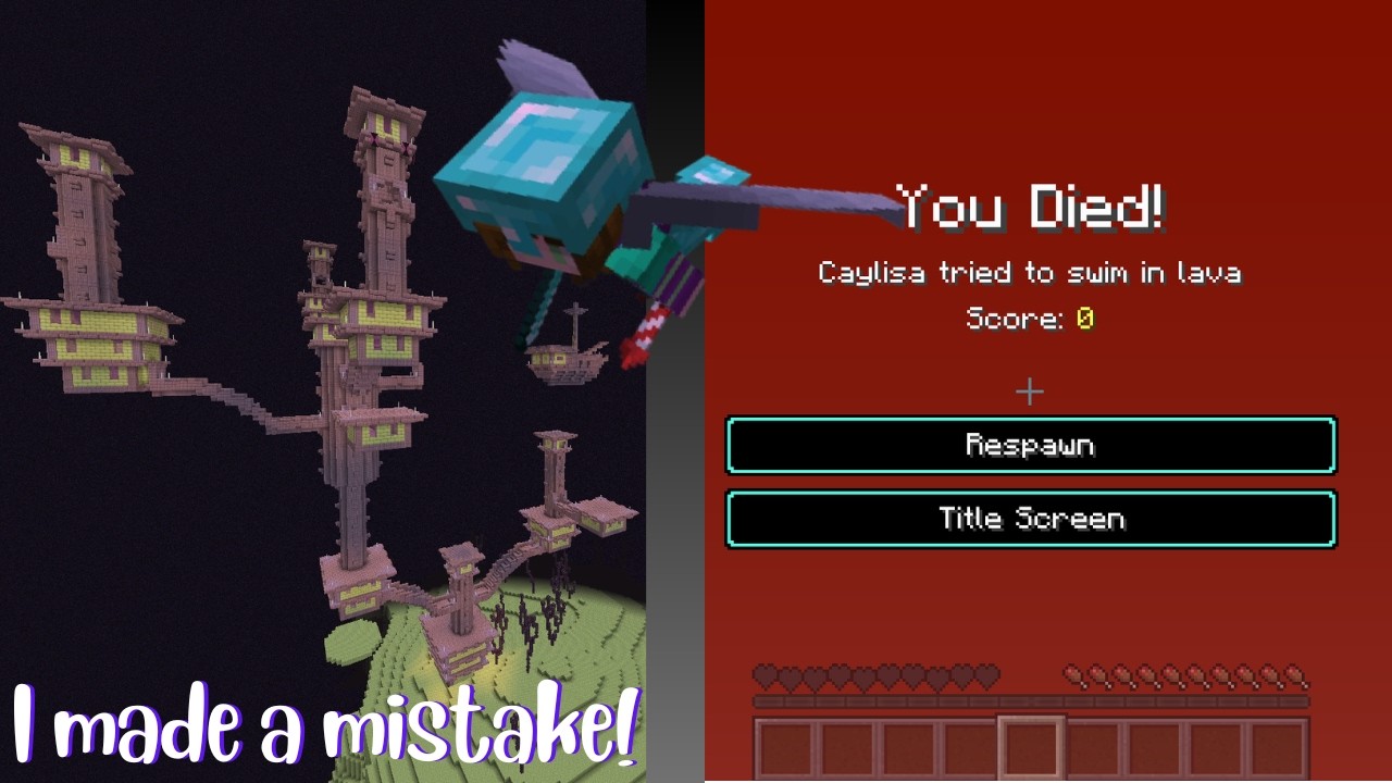 Almost a success! | vanilla Minecraft