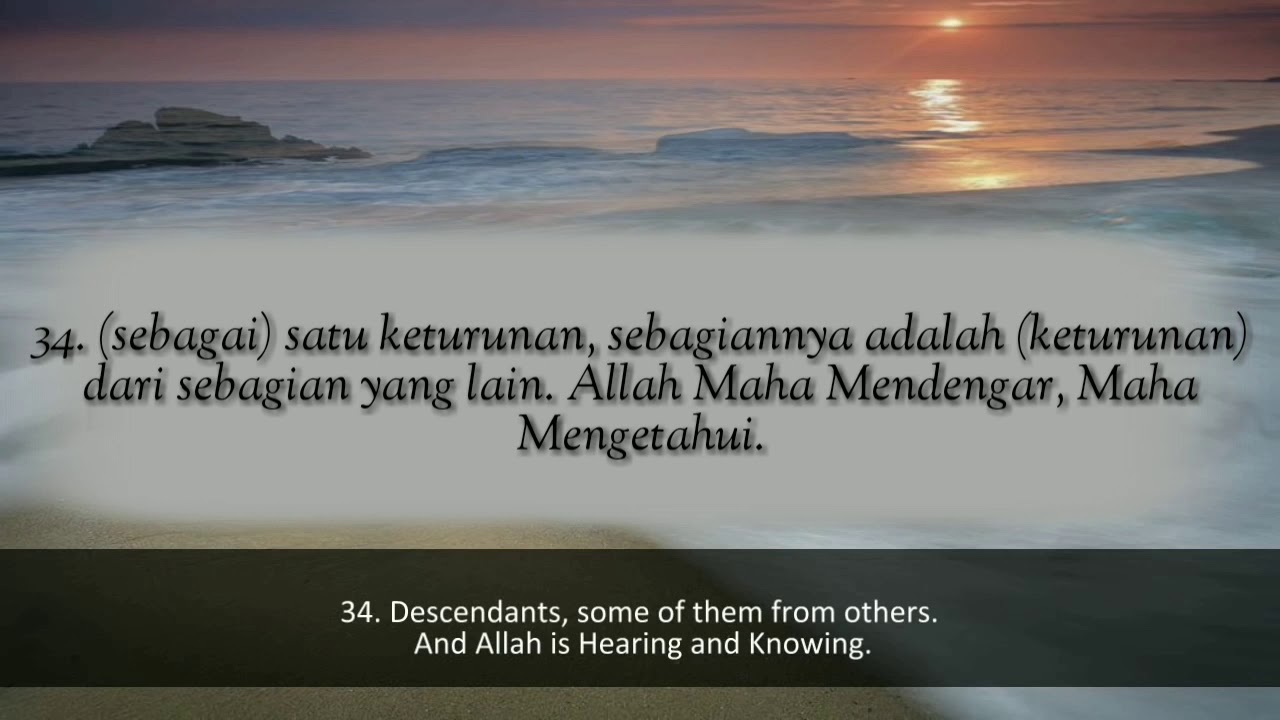 Moutasem Al-Hameedi - Surah Ali 'Imran Terjemahan Indonesia