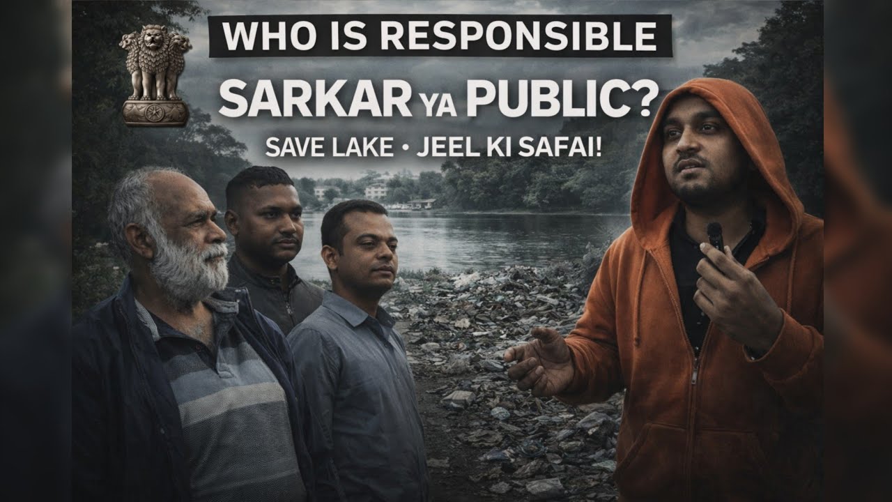 Responsible 🤔 SARKAR or PUBLIC 🤔 | Hazaribagh Jheel | Vlog 102 | #hazaribagh #cleaning #civicsense 