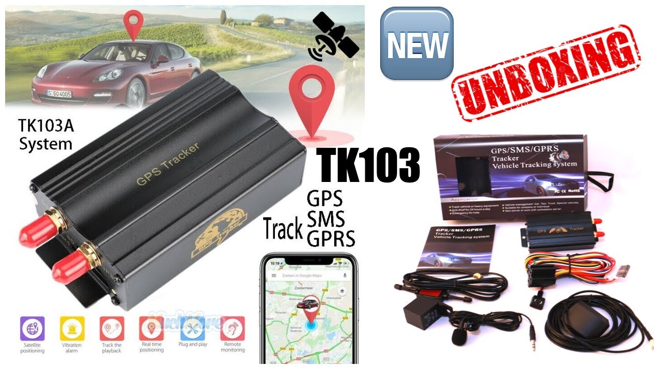 🛰 GPS tracker TK103a Coban - 🚗  🚕  🚙  🚌  ( Unboxing - Review )