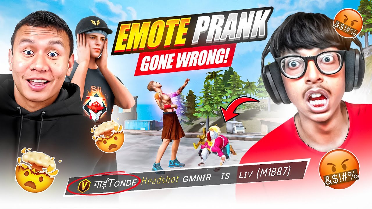 TONDE GAMER  EMOTE PRANK 😡AUKAT KI BAAT 🤬 GONE WRONG  - REX GAMING