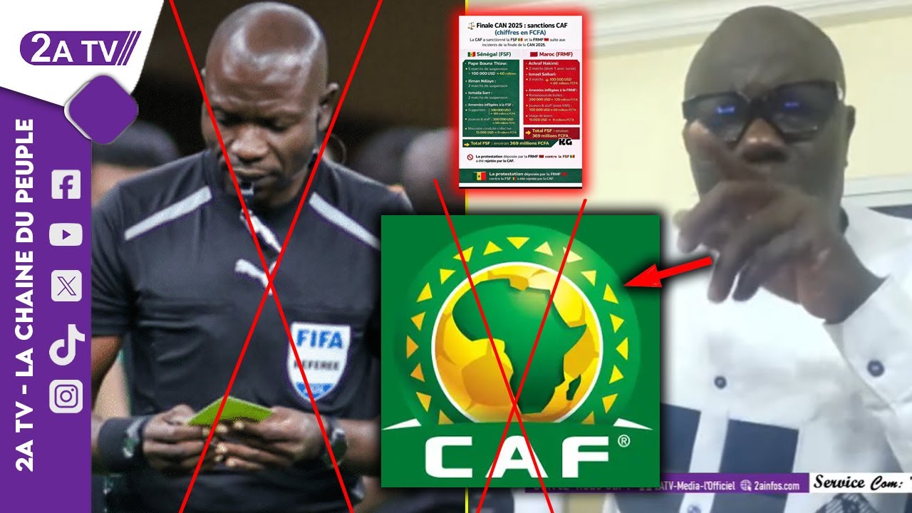 Dernière minute sanction contre le Sénégal: Ahmed écrase la CAF